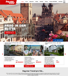 Reference Dagmar-travel - netradiční cestovní agentura, grafická realizace webu, nový web, podpora
