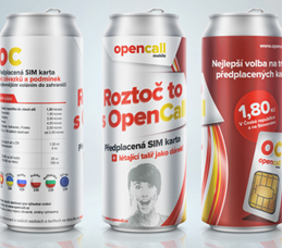 Reference OpenCall - grafická příprava kampaně Roztoč to, plechovky, nápoje