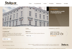 Reference Štuky - logo a webová prezentace firmy na štukové produkty